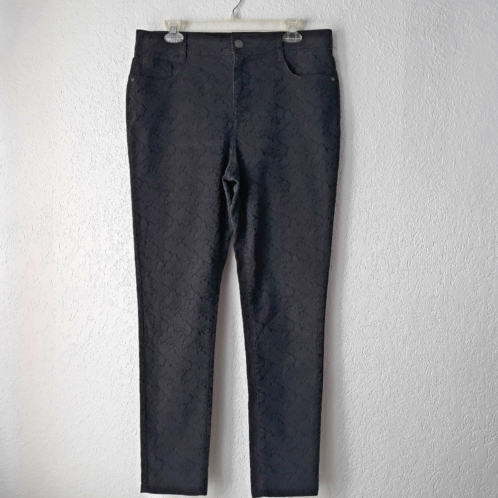 Bandolino Lucie Black Floral Jeans